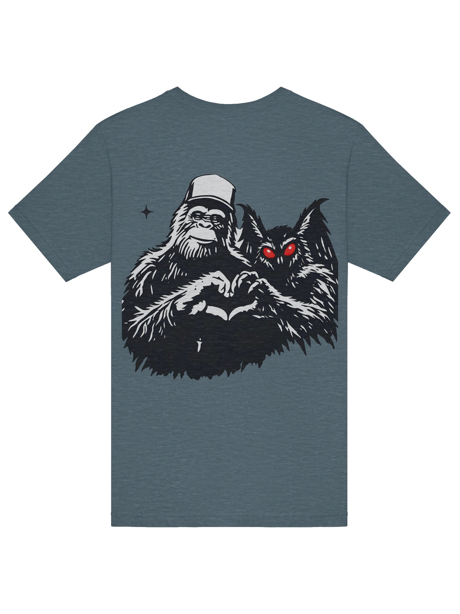 CRYPTID BESTIES W/ FRONT LOGO SUPER SOFT T-SHIRT (HEATHERED COLORS PT.1) product image (6)