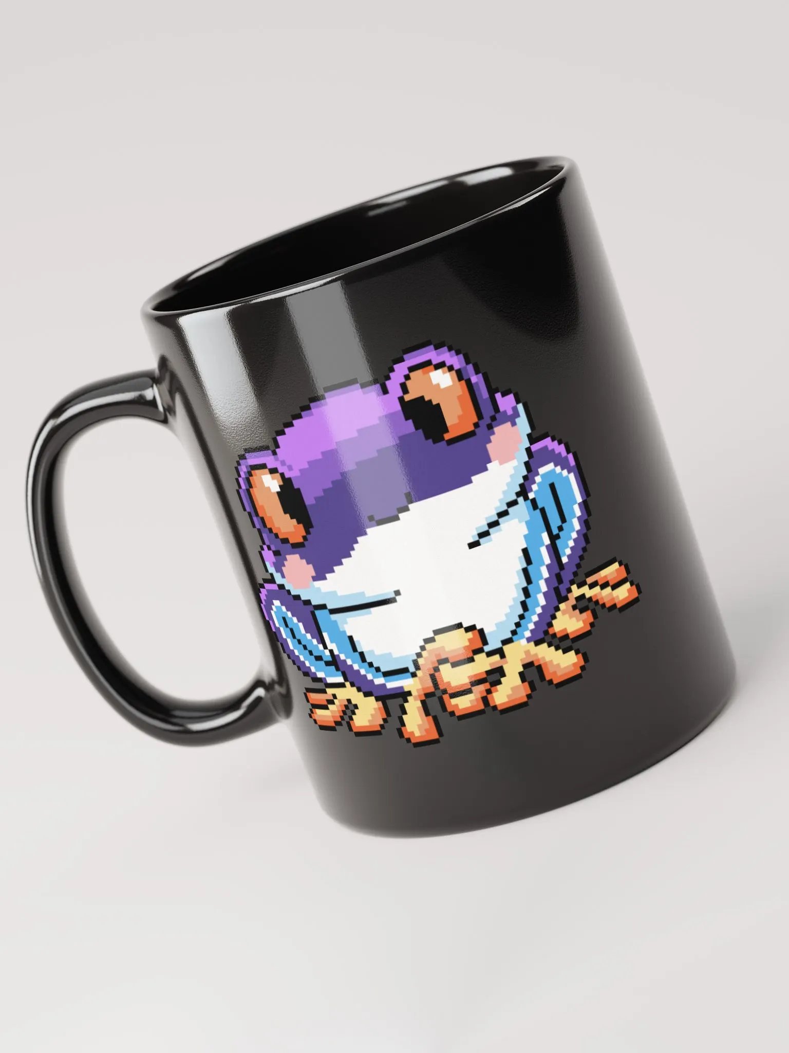 Purple Rip the Frog Black Glossy Mug product image (5)