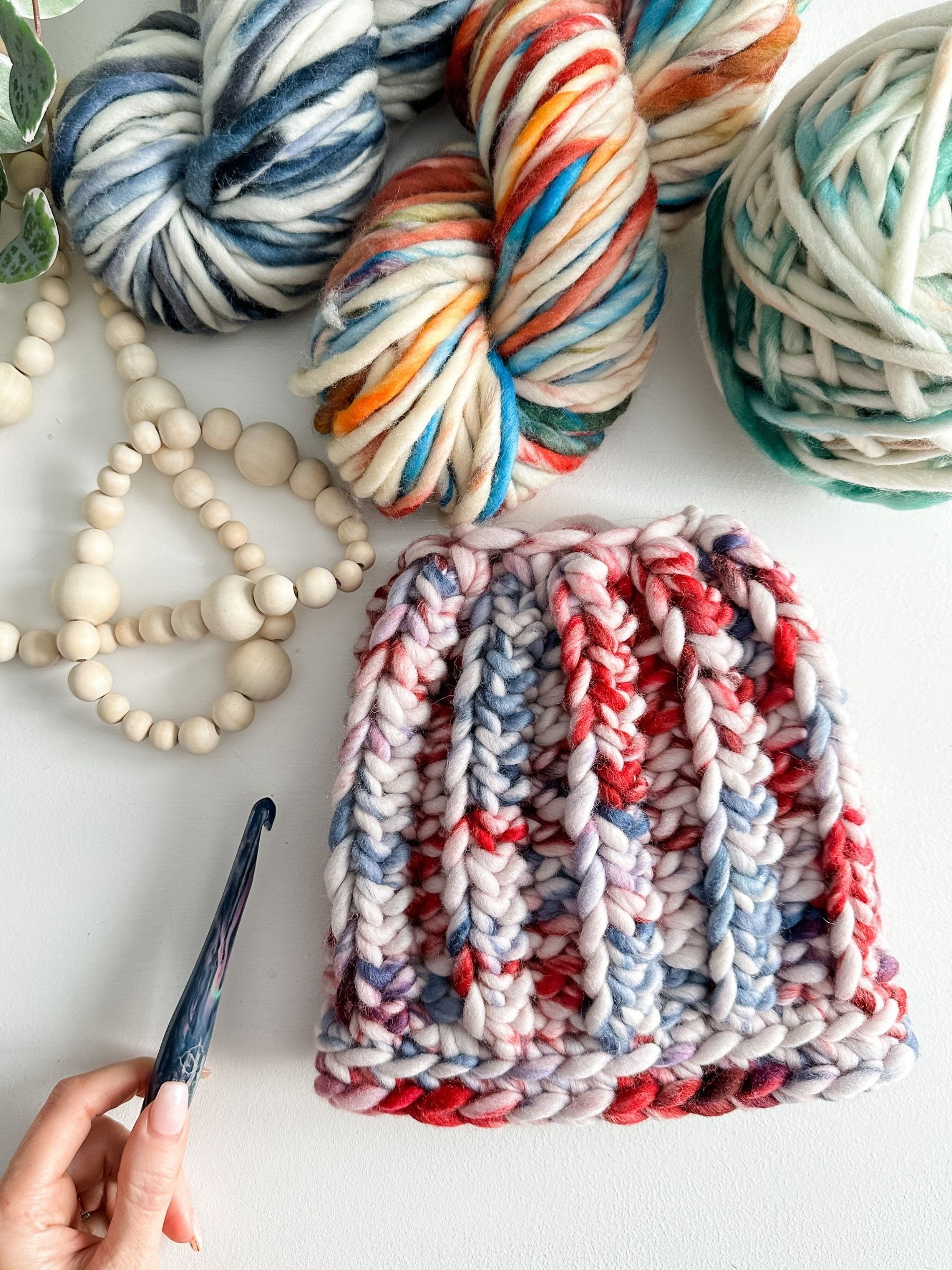 Messy Bun Beanie Crochet Pattern product image (6)