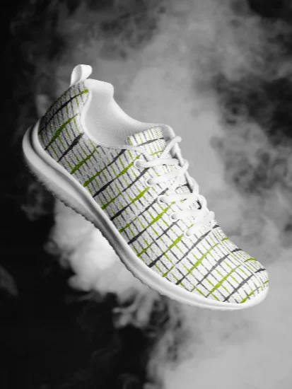 Neon Cyber-Grid Urban Sneaker Digital Jungle Men's Athletic Shoes product image (1)