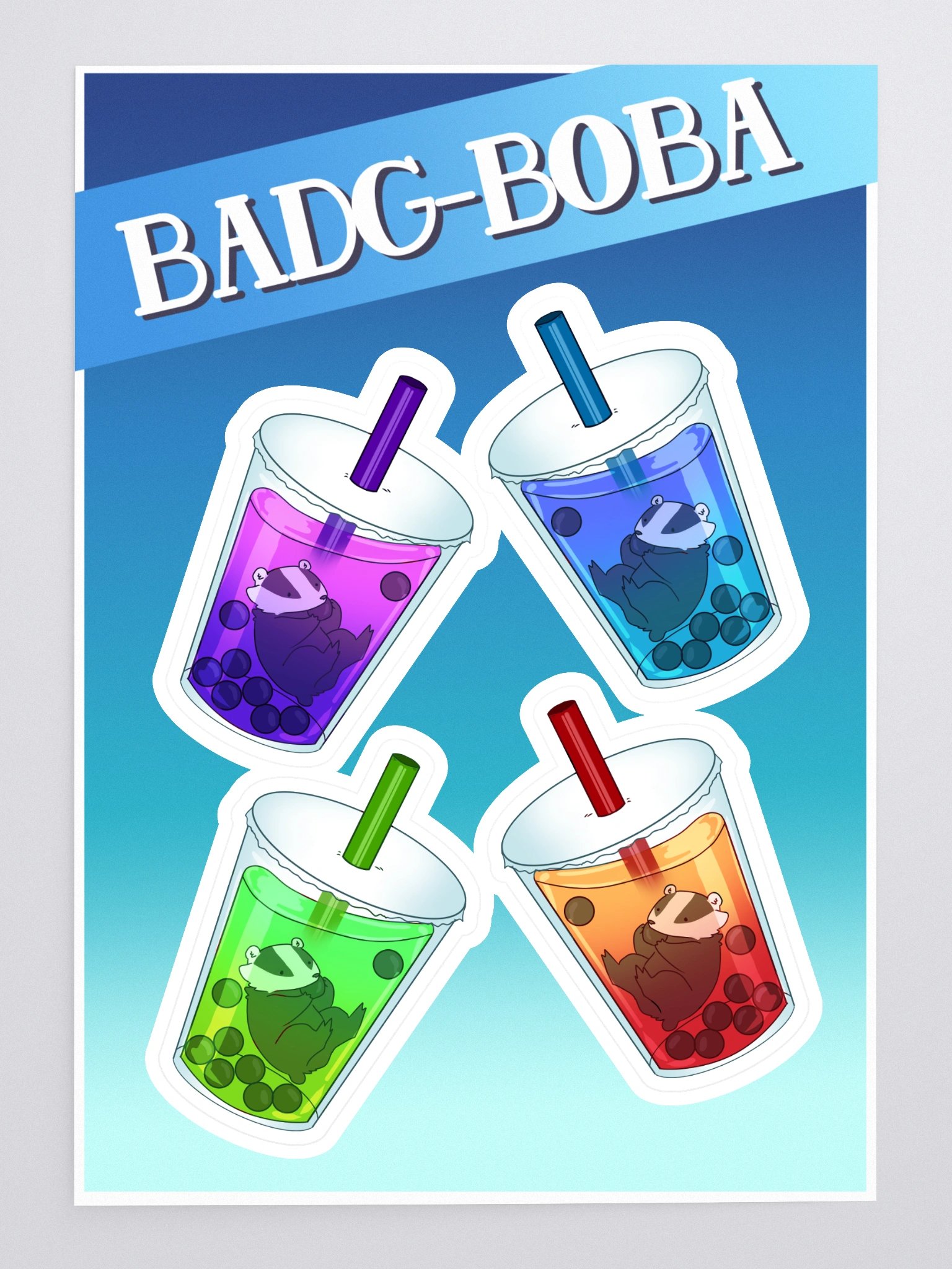 Badg-Boba Stickers product image (3)