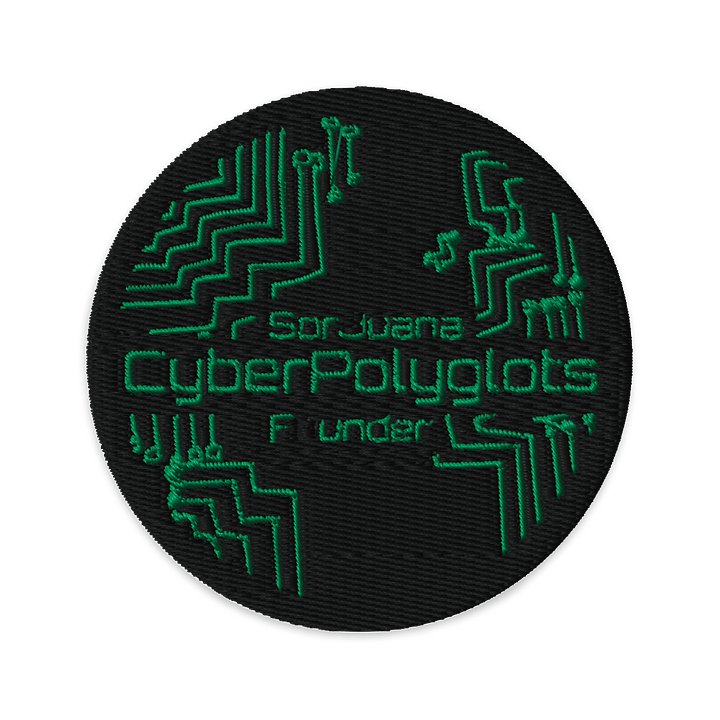 SorJuana CyberPolyglots Founder Patch product image (1)