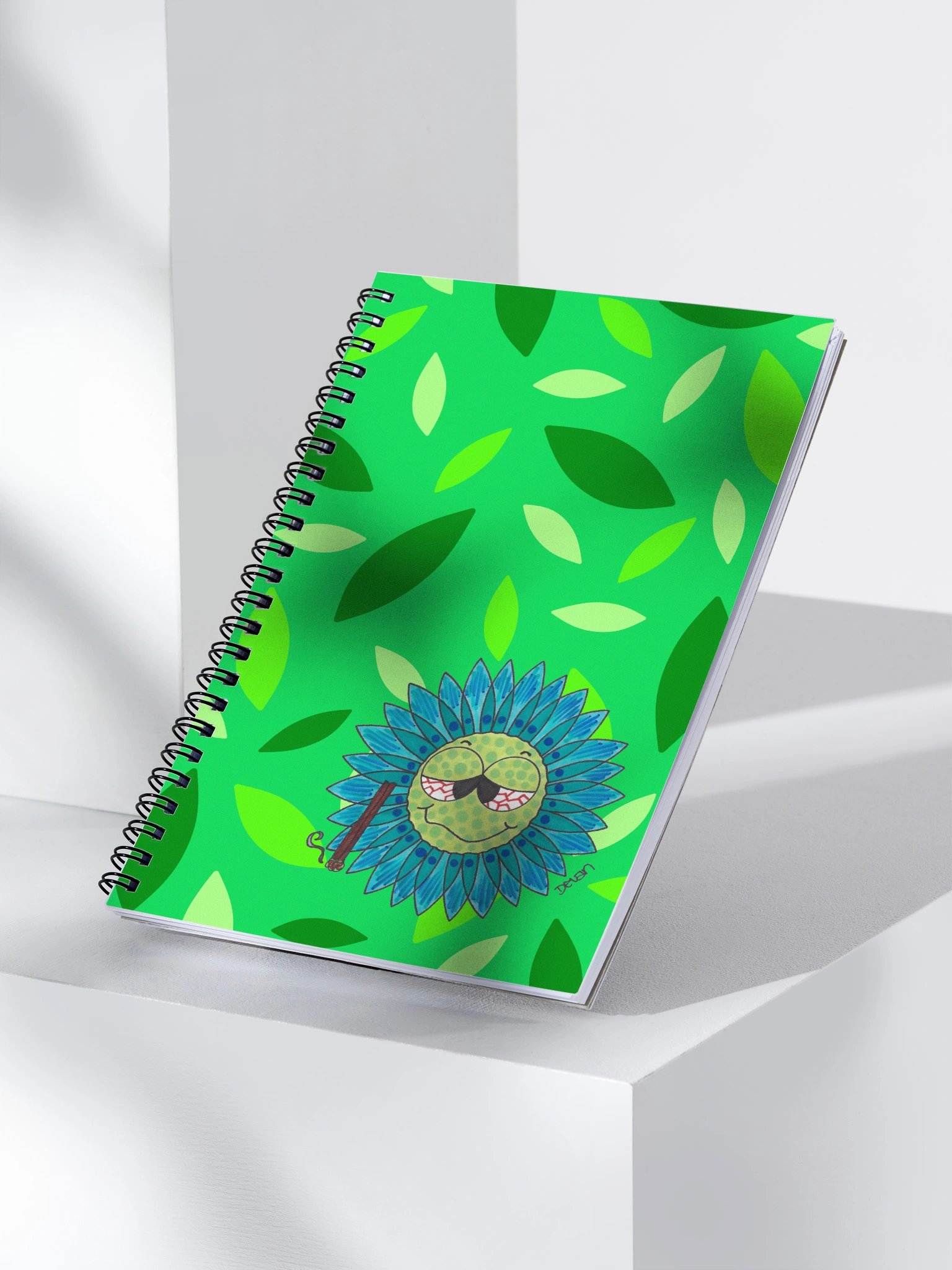 Turquoise Stoner Flower Notebook product image (3)