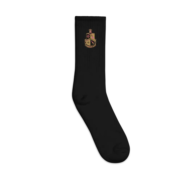 Crest Embroidered Socks product image (1)