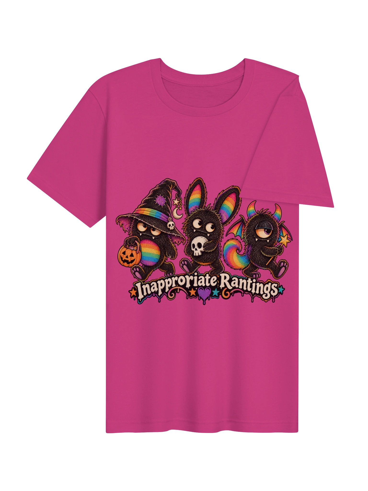 Rainbow Monsters Halloween Tee product image (102)