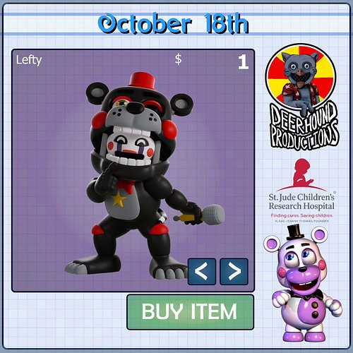 Is $5 too much for Lefty? For our St. Jude Charity Stream on October 18th, a Lefty YouTooz Raffle Ticket only costs $1, and y...
