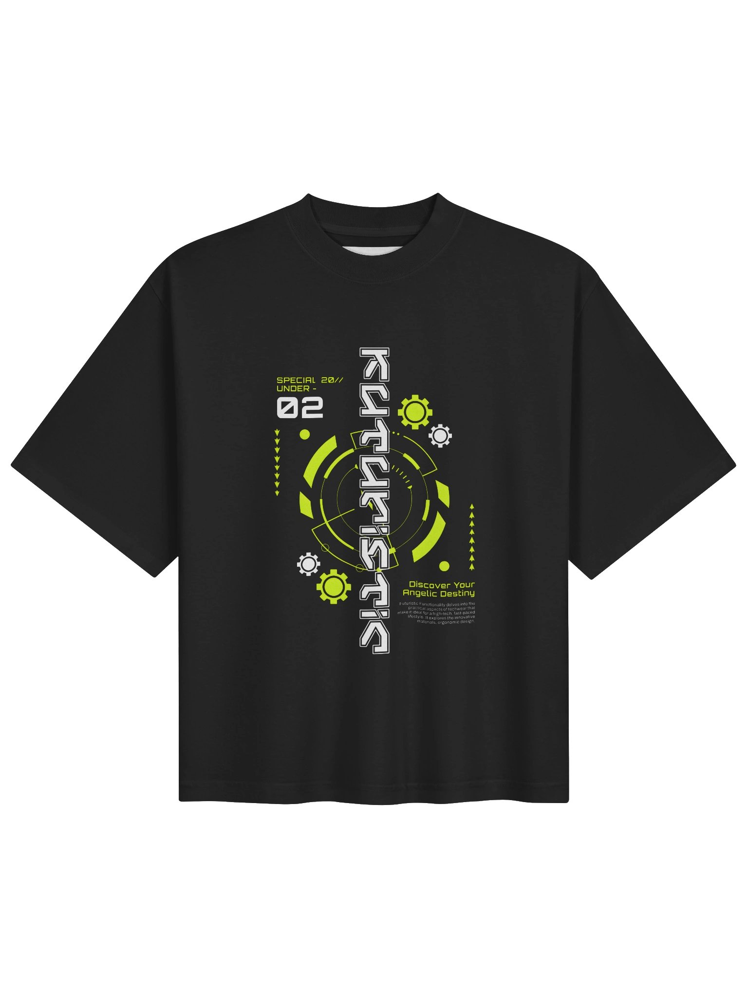Cyberpunk Graphic Oversized T-Shirt product image (1)