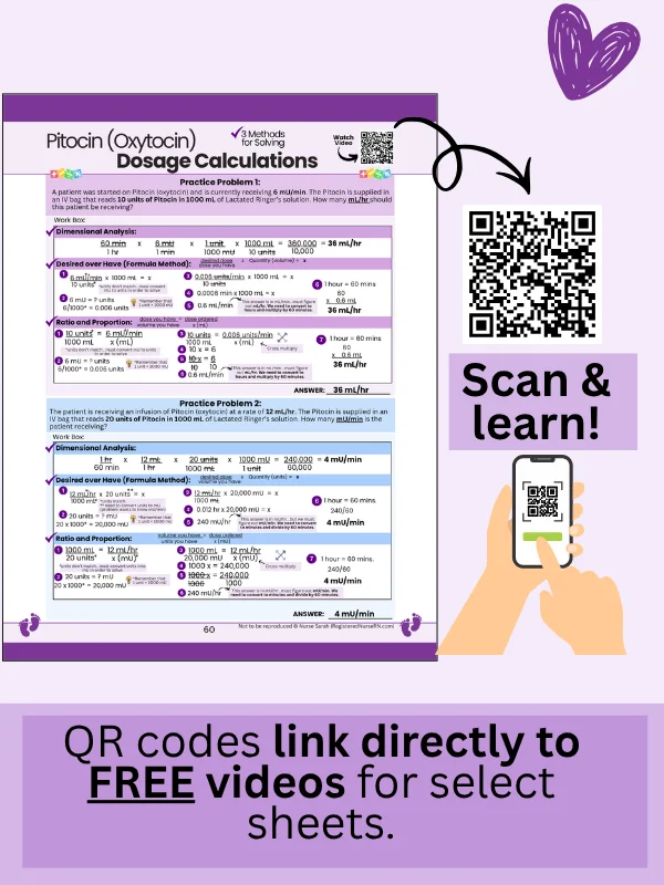 Maternity Nursing Study Guide and Questions by Nurse Sarah® (Digital) product image (3)