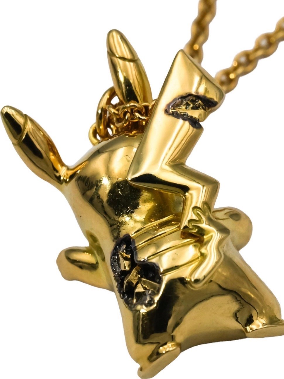 Gold Diamond Pikachu Necklace product image (8)