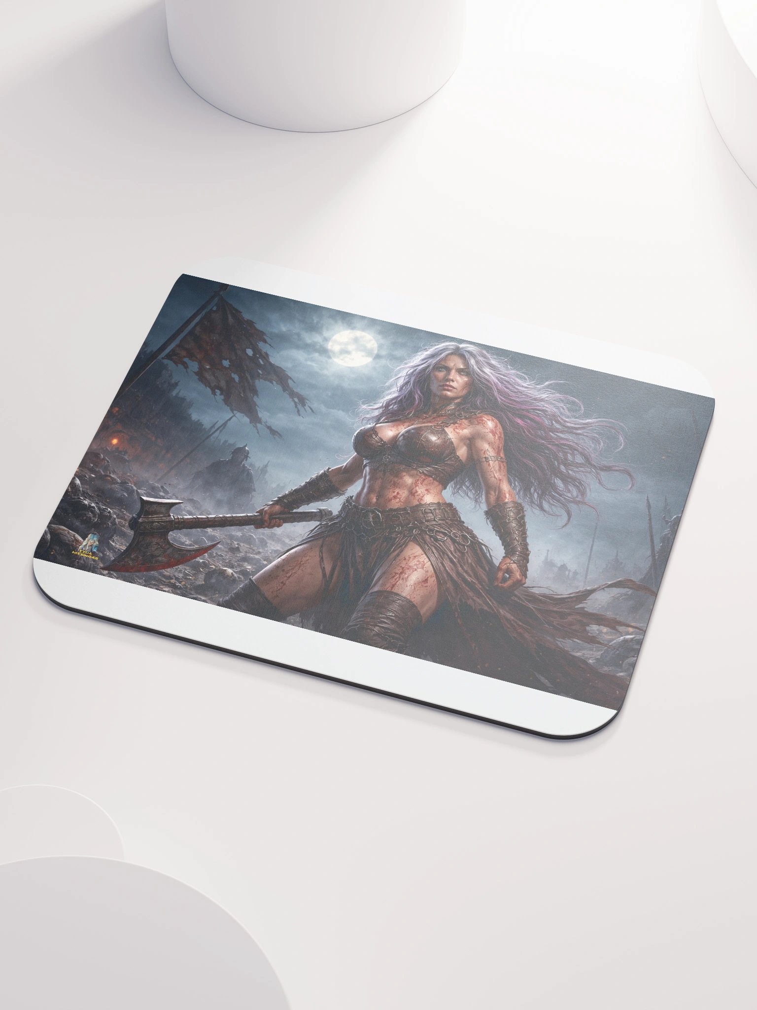 Blood Moon Warrior mouse pad product image (3)