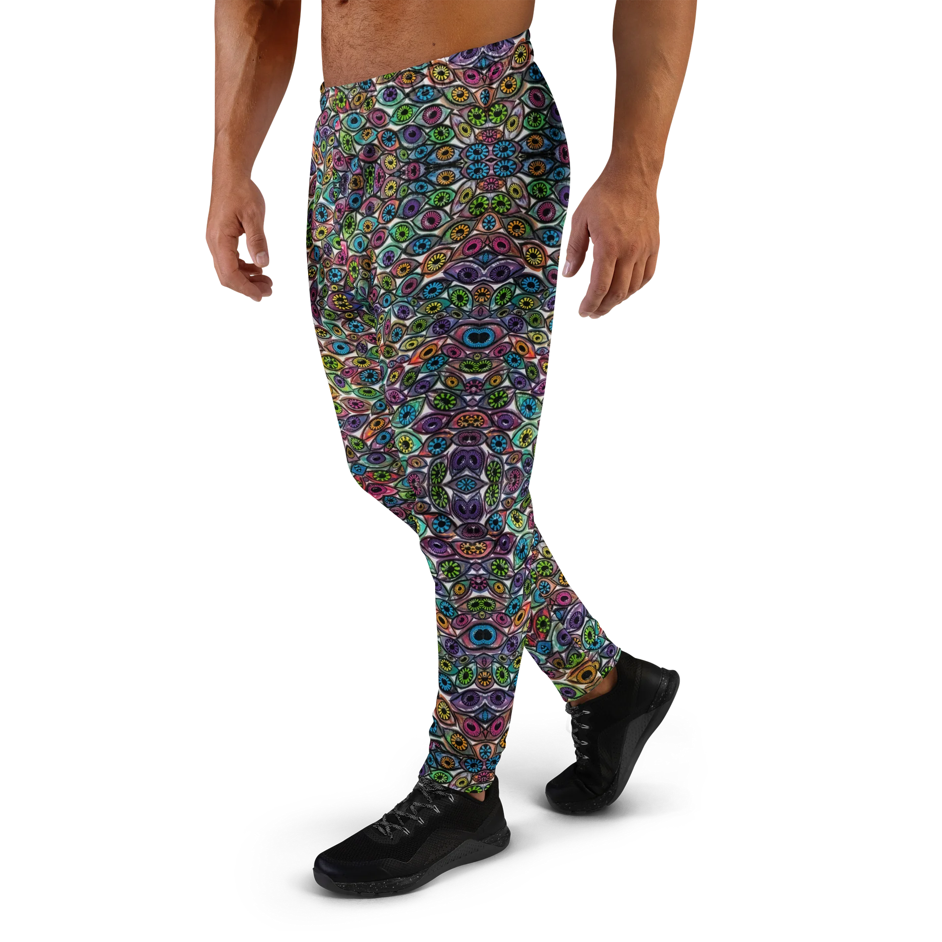 Men's Colorful Eyes Recycled Jogger Pants | Eye See You Too product image (1)