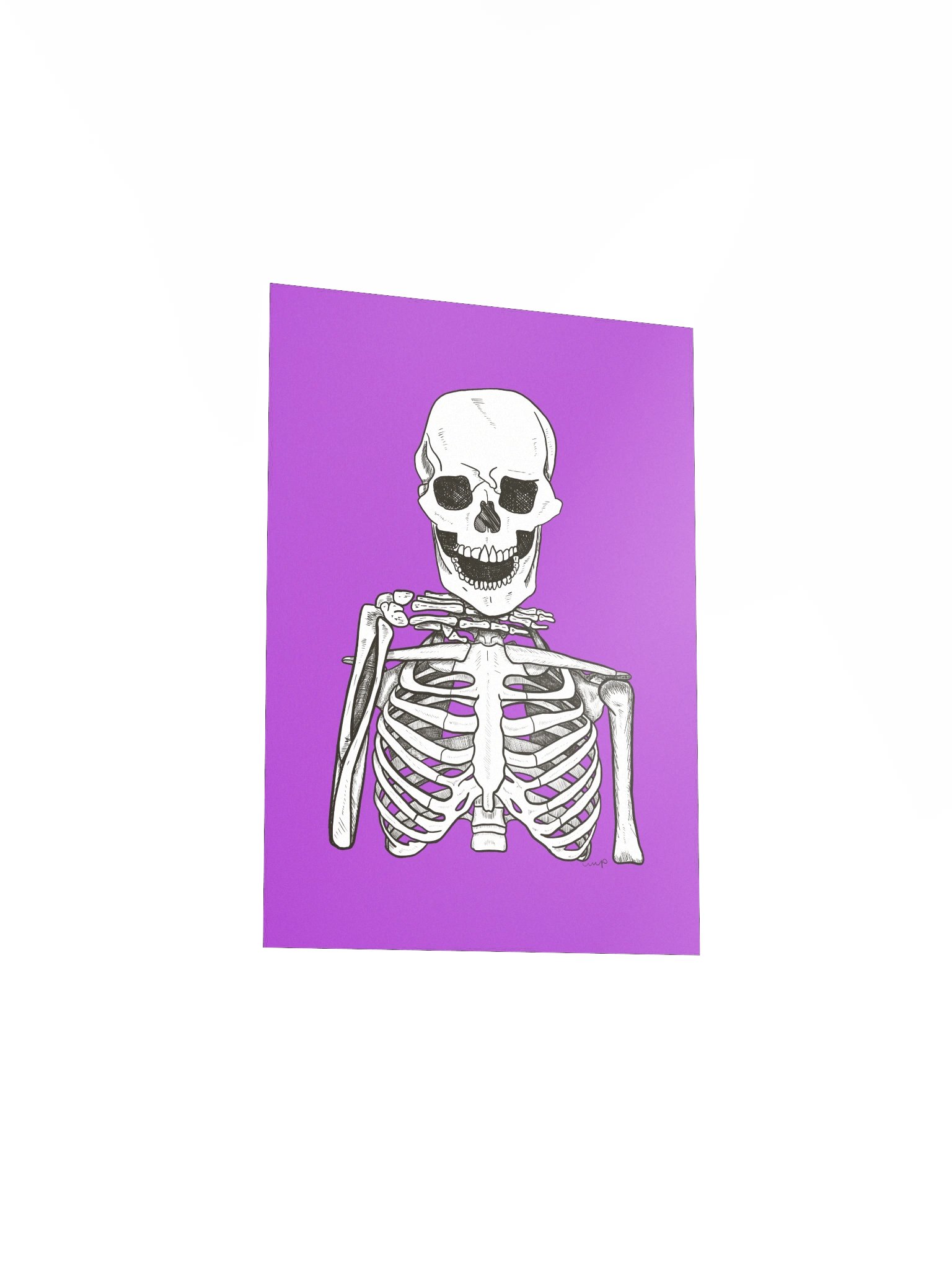 Vivid Skeleton Matte Poster product image (3)