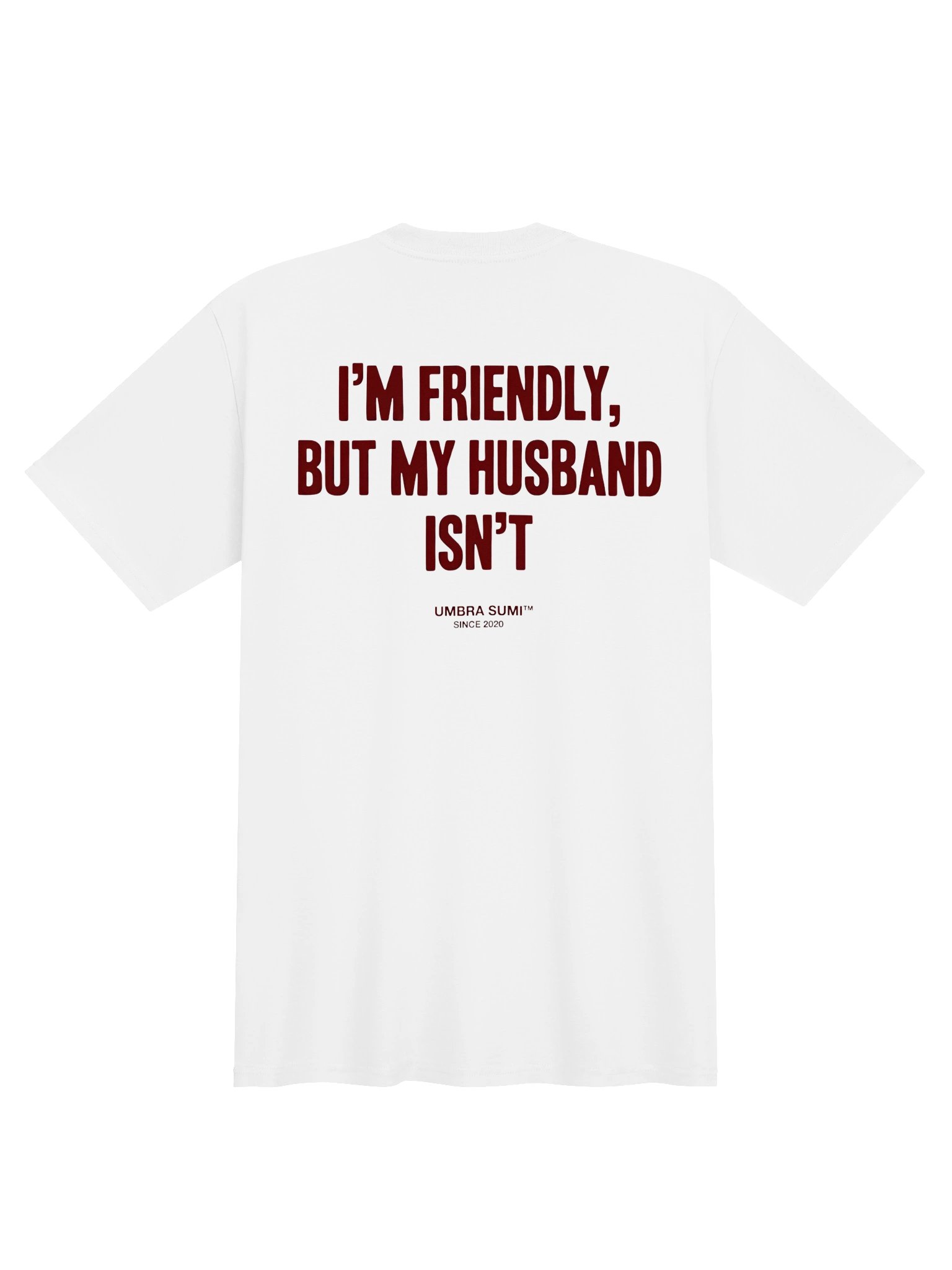 I'm Friendly But My Husband Isn't Funny Women's T-Shirt product image (1)