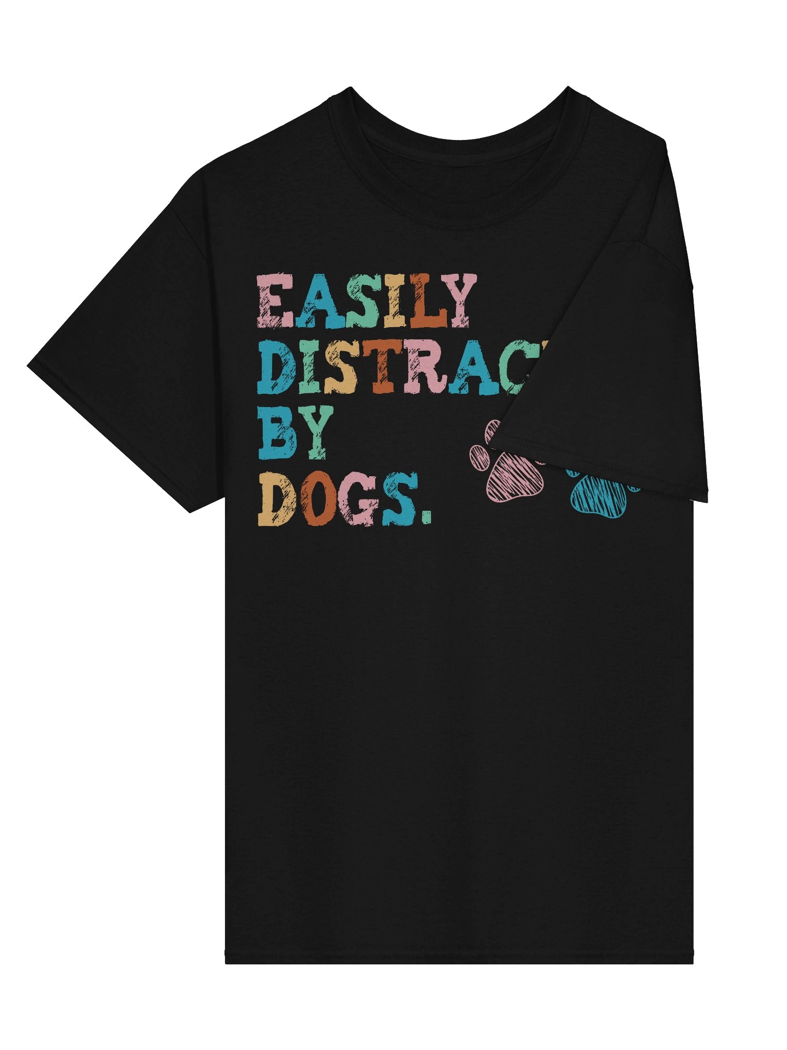 Easily Distracted By Dogs Lover T-Shirt product image (3)