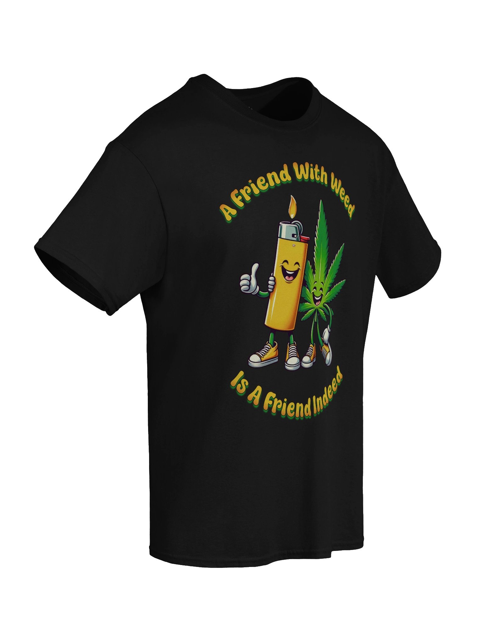 FRIEND WITH WEED INDEED T-SHIRT product image (92)