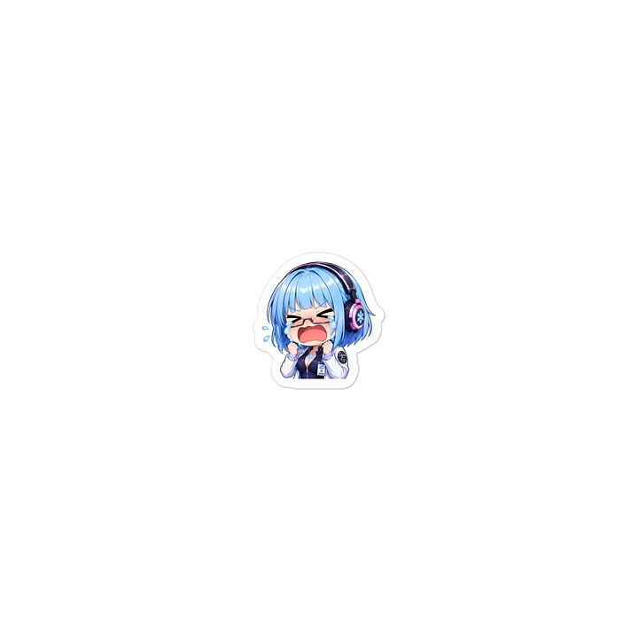 Lady Frost Crying Emote - Die Cut Sticker product image (2)