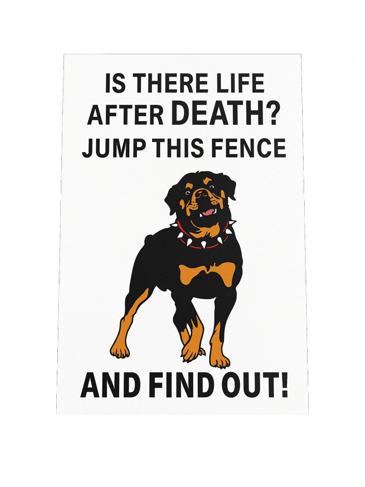 Rottweiler Beyond the Fence Poster product image (1)