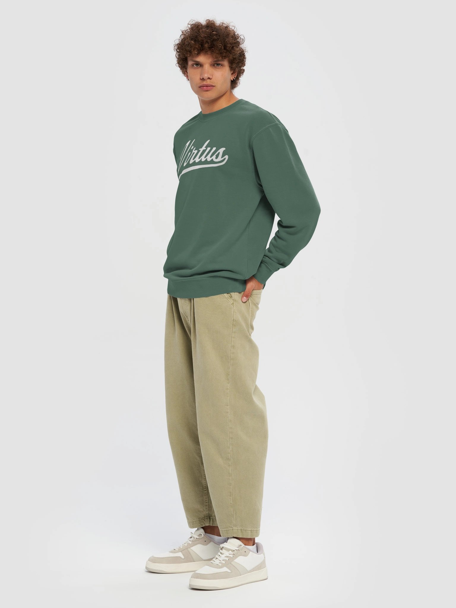 Virtus Script Midweight Crewneck (Pigment Release) product image (7)