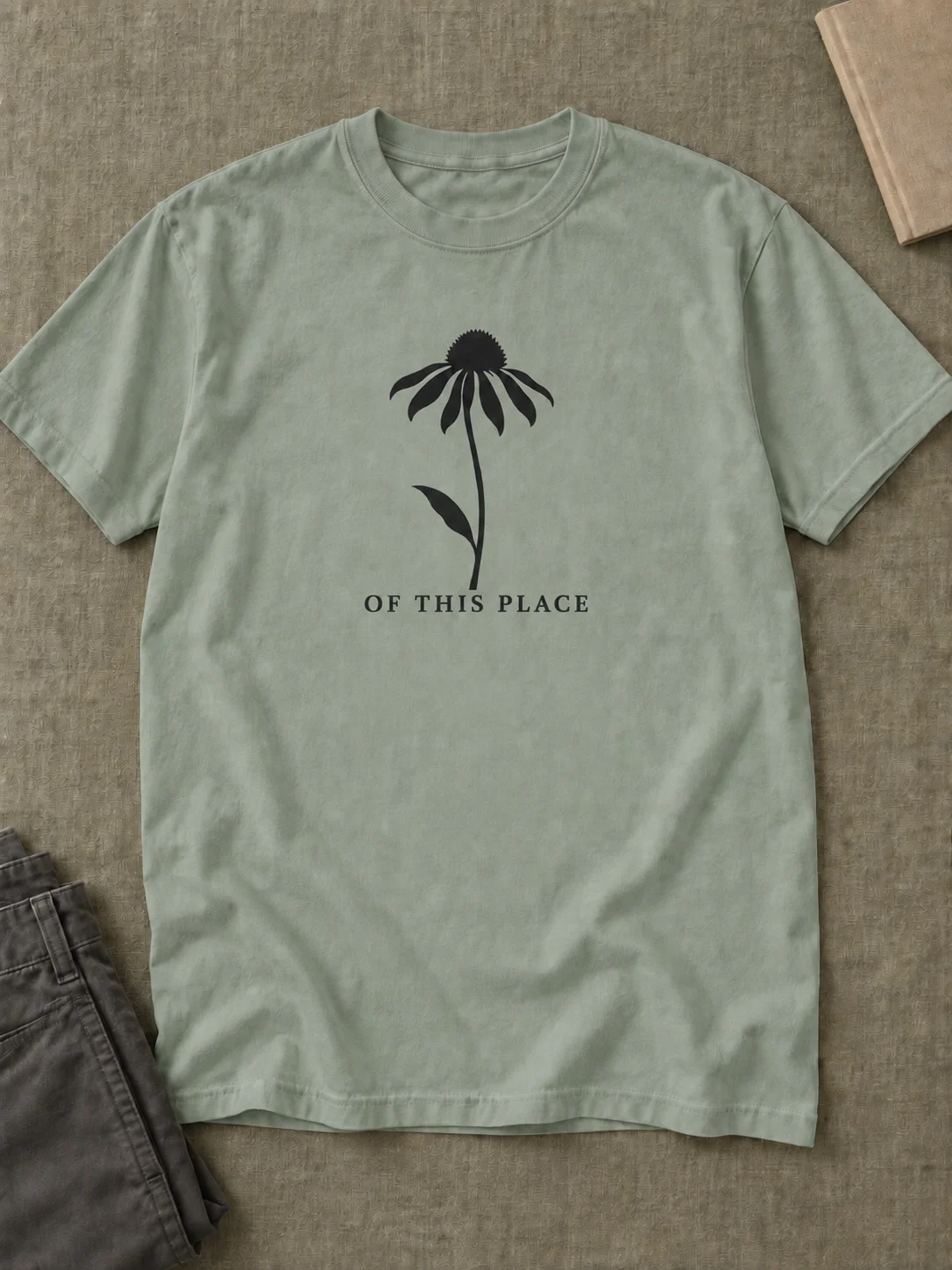 OF THIS PLACE | Minimalist Garden Flower Tee product image (1)