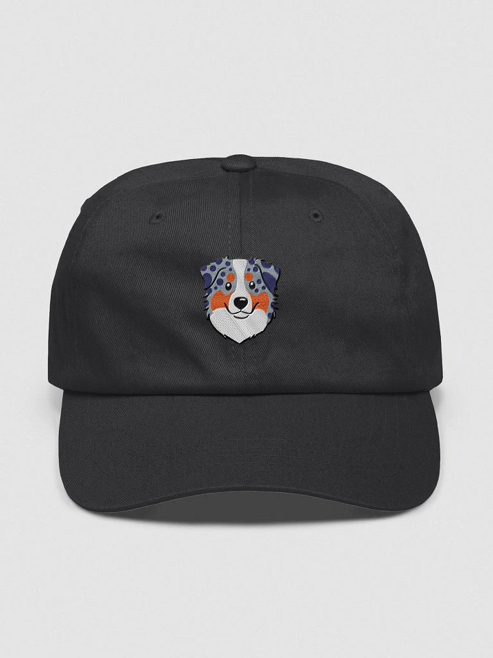Smiling Australian Shepherd Pup Dad Hat product image (1)