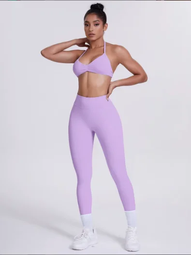 ESSENTIALS SET HALTER TOP + LEGGINGS product image (4)
