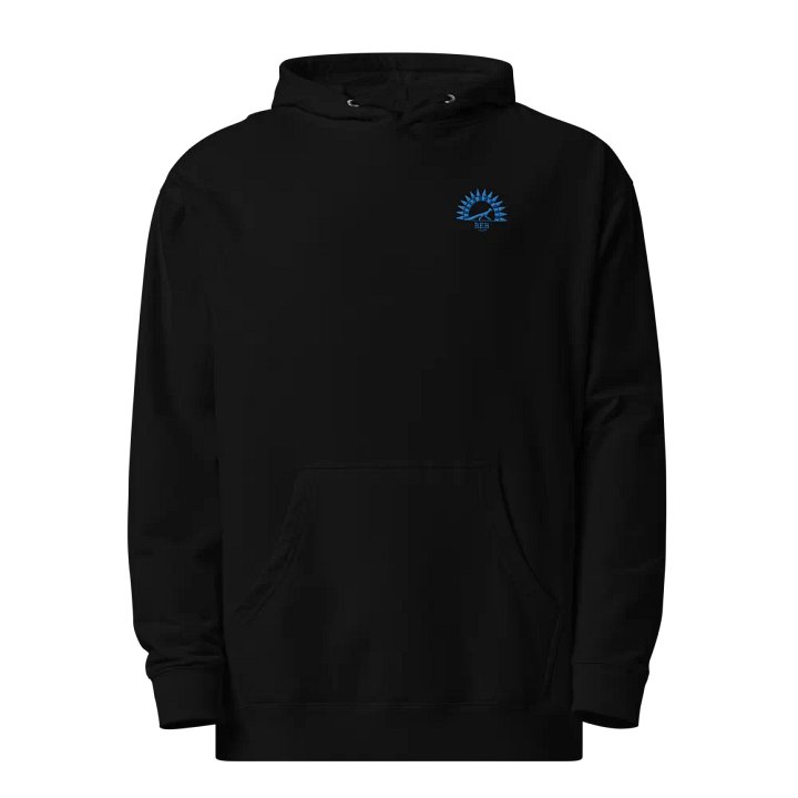 Bright-Eyed Birding Premium Embroidered Hoodie (Inverse) product image (1)