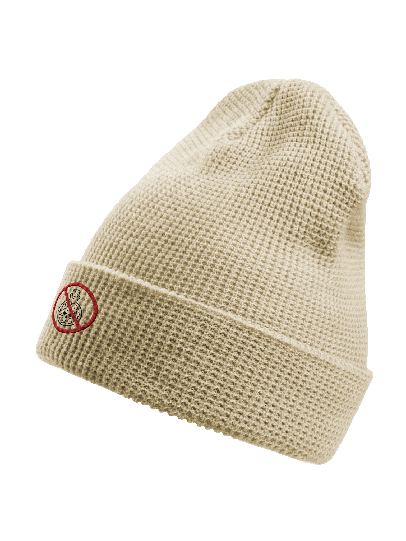 Anti-Mind-Poison Embroidered Logo Black - Waffle Beanie product image (14)