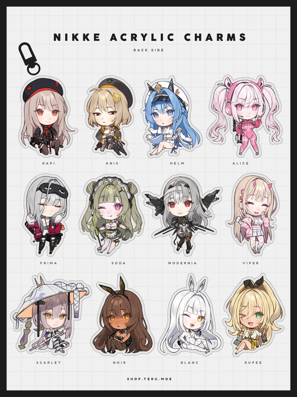 NIKKE Acrylic Charms product image (3)