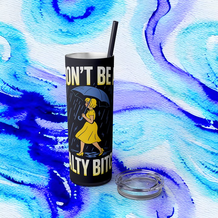 Funny Retro Salty Bitch Tumbler Wrap PNG, Don’t Be A Salty Bitch Sublimation Design, Sarcastic Rain Girl Vintage Tumbler Wrap PNG product image (1)
