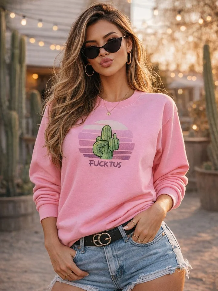 F*CKTUS Stylized Cactus Sweatshirt product image (1)