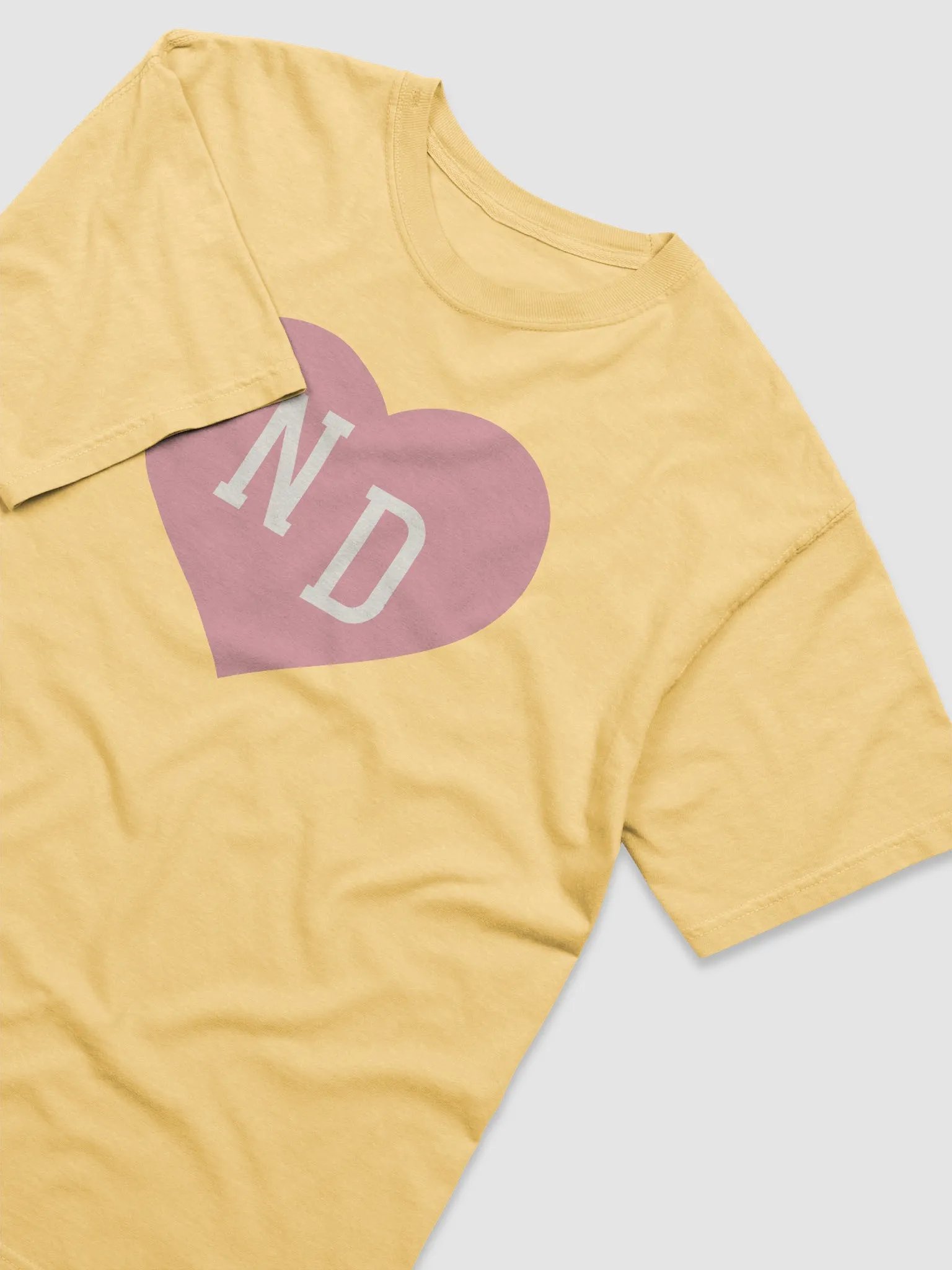 ND Heart Pink Heavyweight Unisex Shirt product image (4)