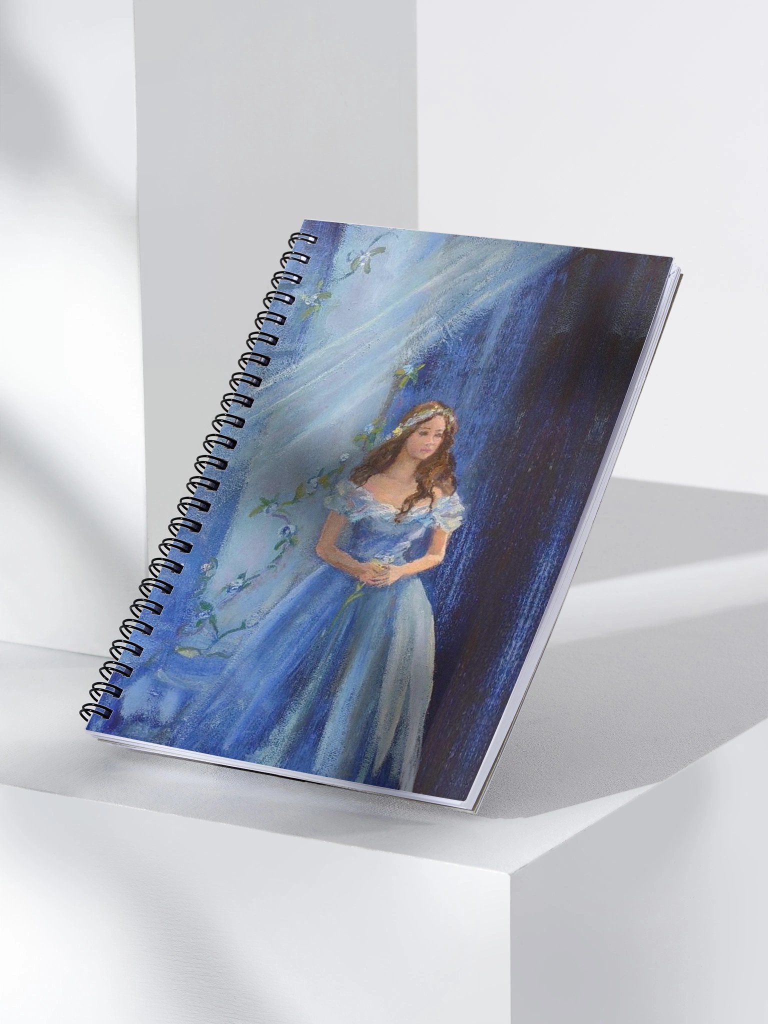 Lavender Cottage Lady Spiral Notebook product image (3)