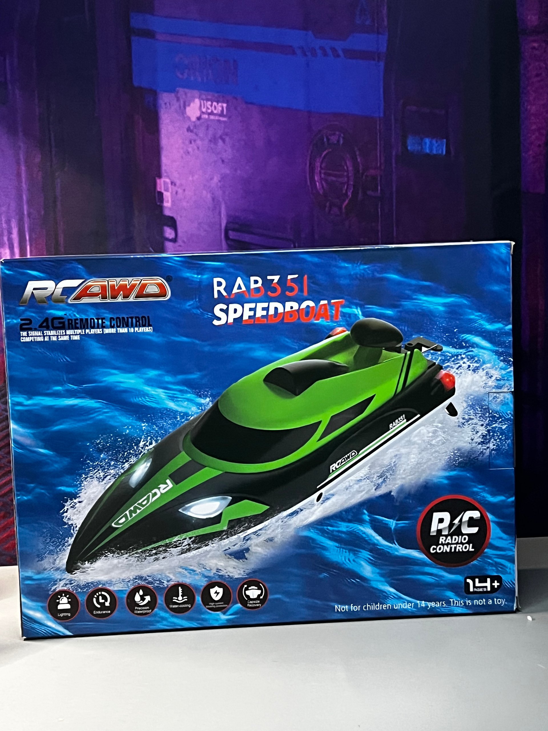 HBX 18859 1/18 Off-Road Truck + RAD351 RC Speedboat Bundle — Used Once product image (8)