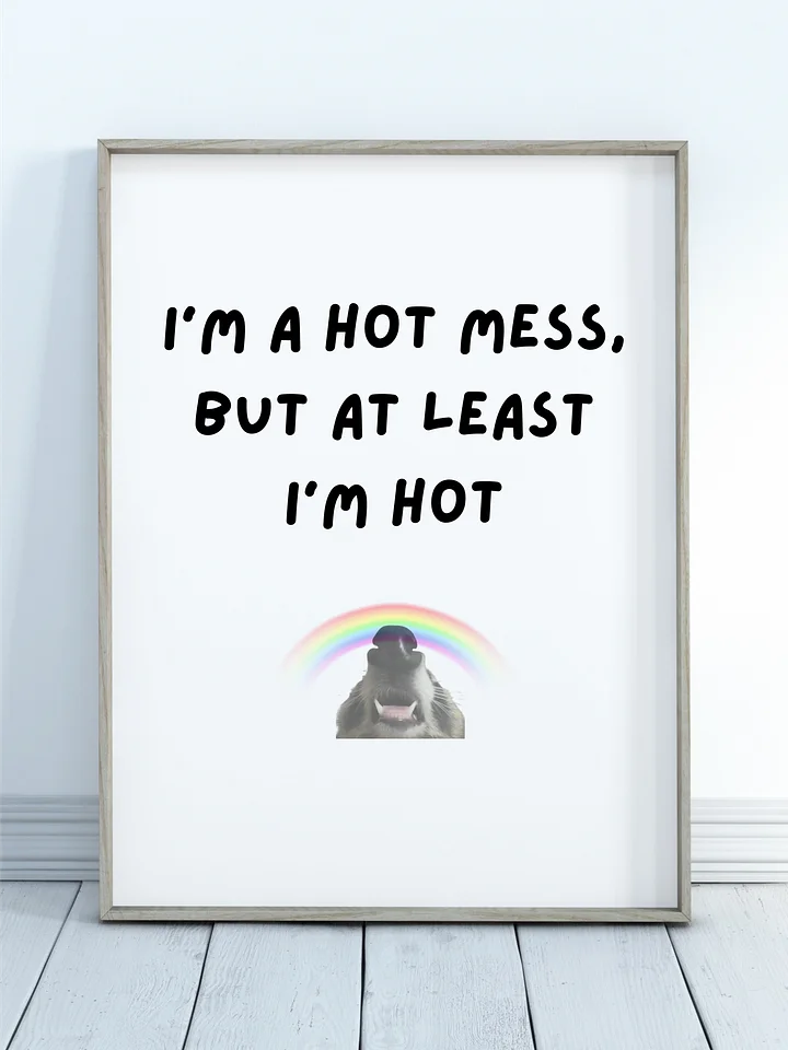 I'm a Hot Mess - Raccoon Poster product image (1)