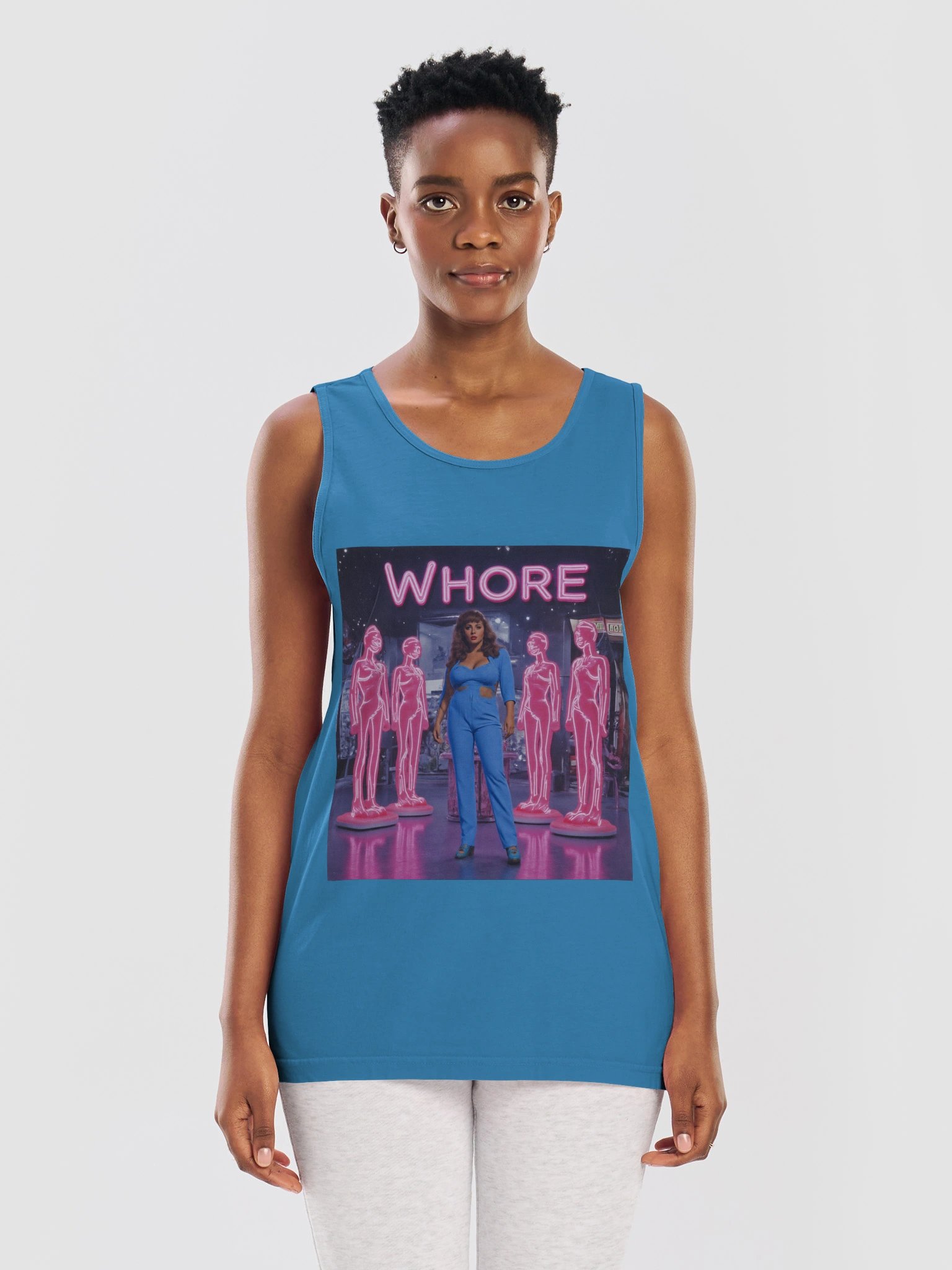 WHORE | Comfort Colors Unisex Garment-Dyed Tank Top product image (82)