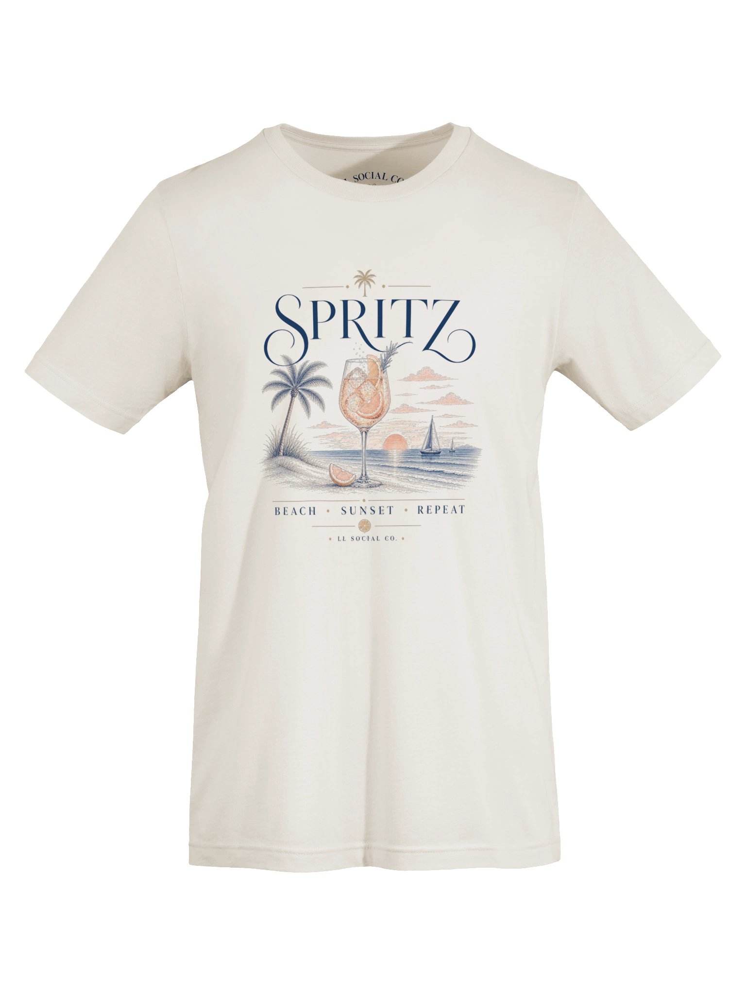 Spritz Beach Sunset Repeat - Unisex Resort Tee product image (5)