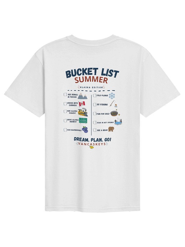 Bucket List Summer Comfort Cotton Tee (Color Summer) product image (10)