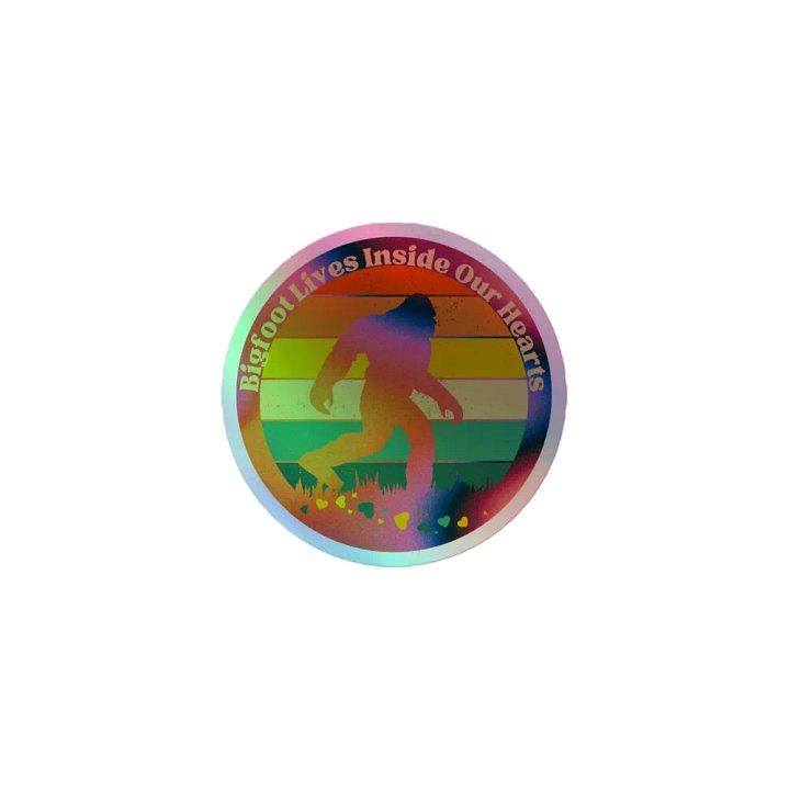 Holographic Bigfoot Appreciation Sticker product image (1)