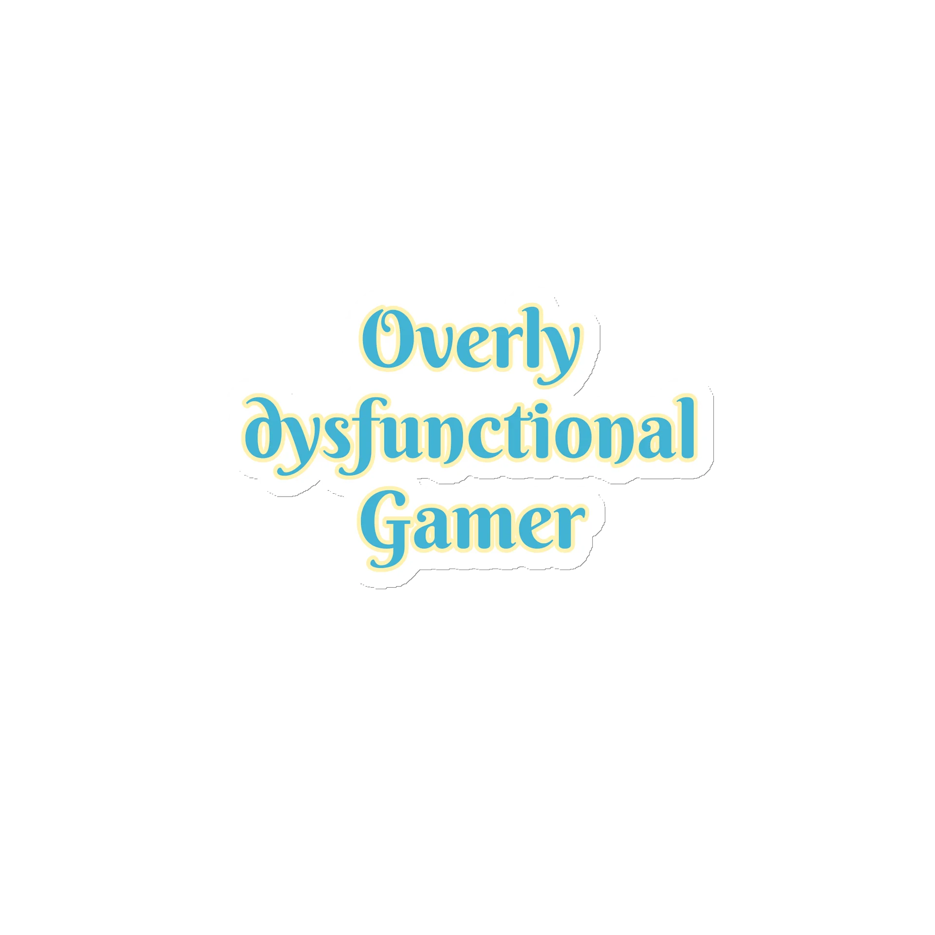 Overly dysfunctional Gamer Fridge Magnet product image (1)