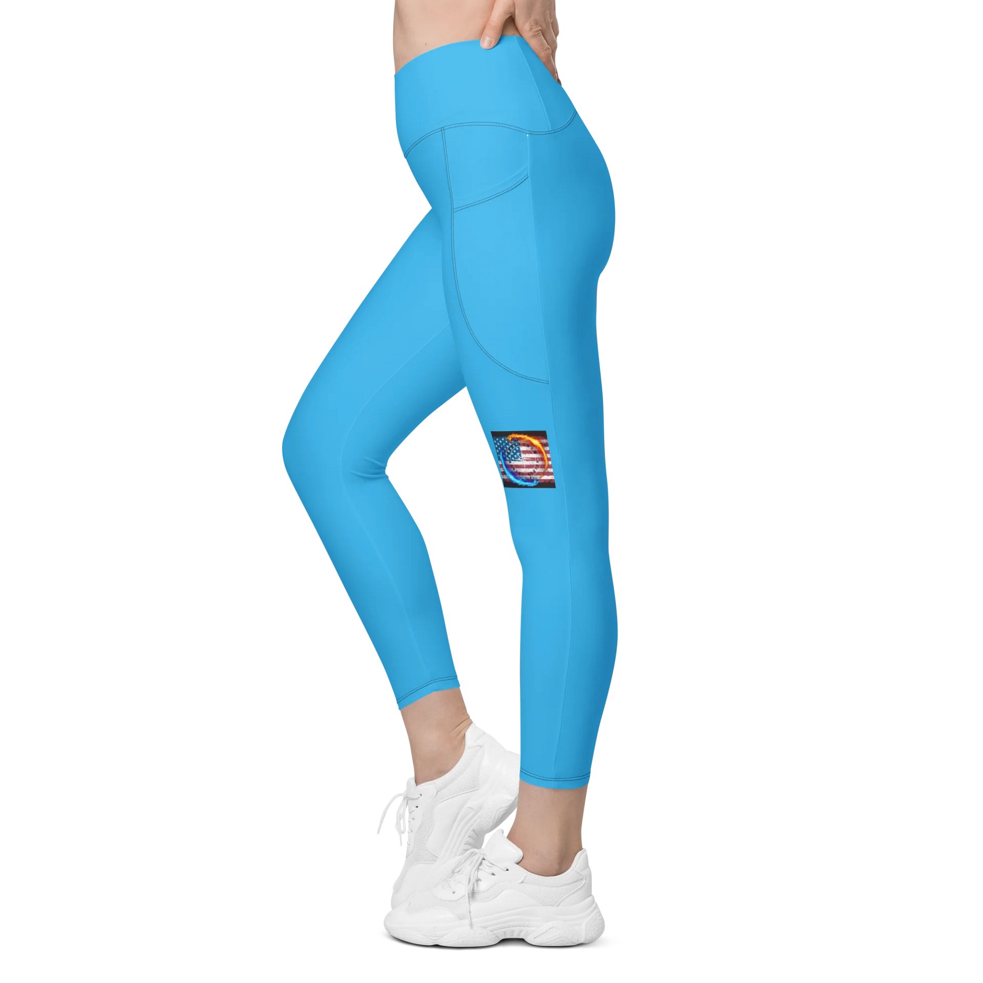Leggings w pockets small logo product image (3)