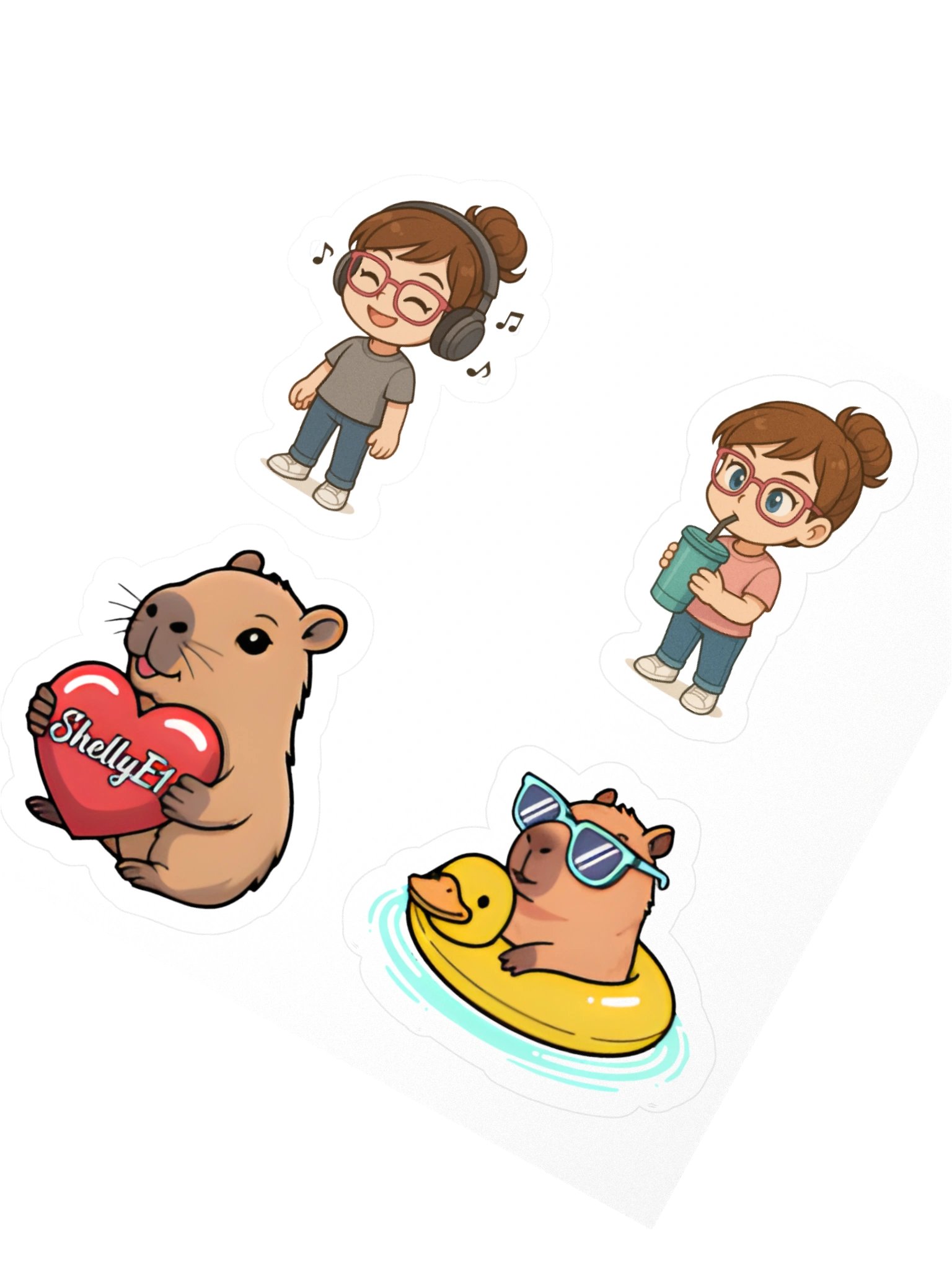 Capybara Stickers Sheet 2 product image (4)