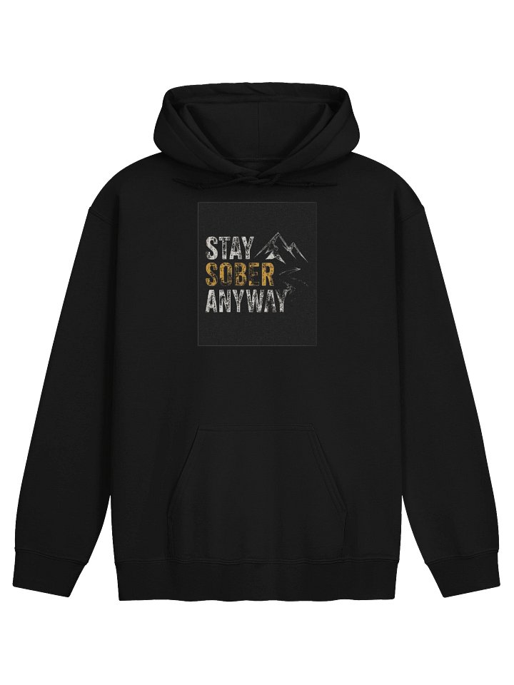 Stay Sober Anyway – New Logo Gildan Classic Hoodie - Black product image (1)