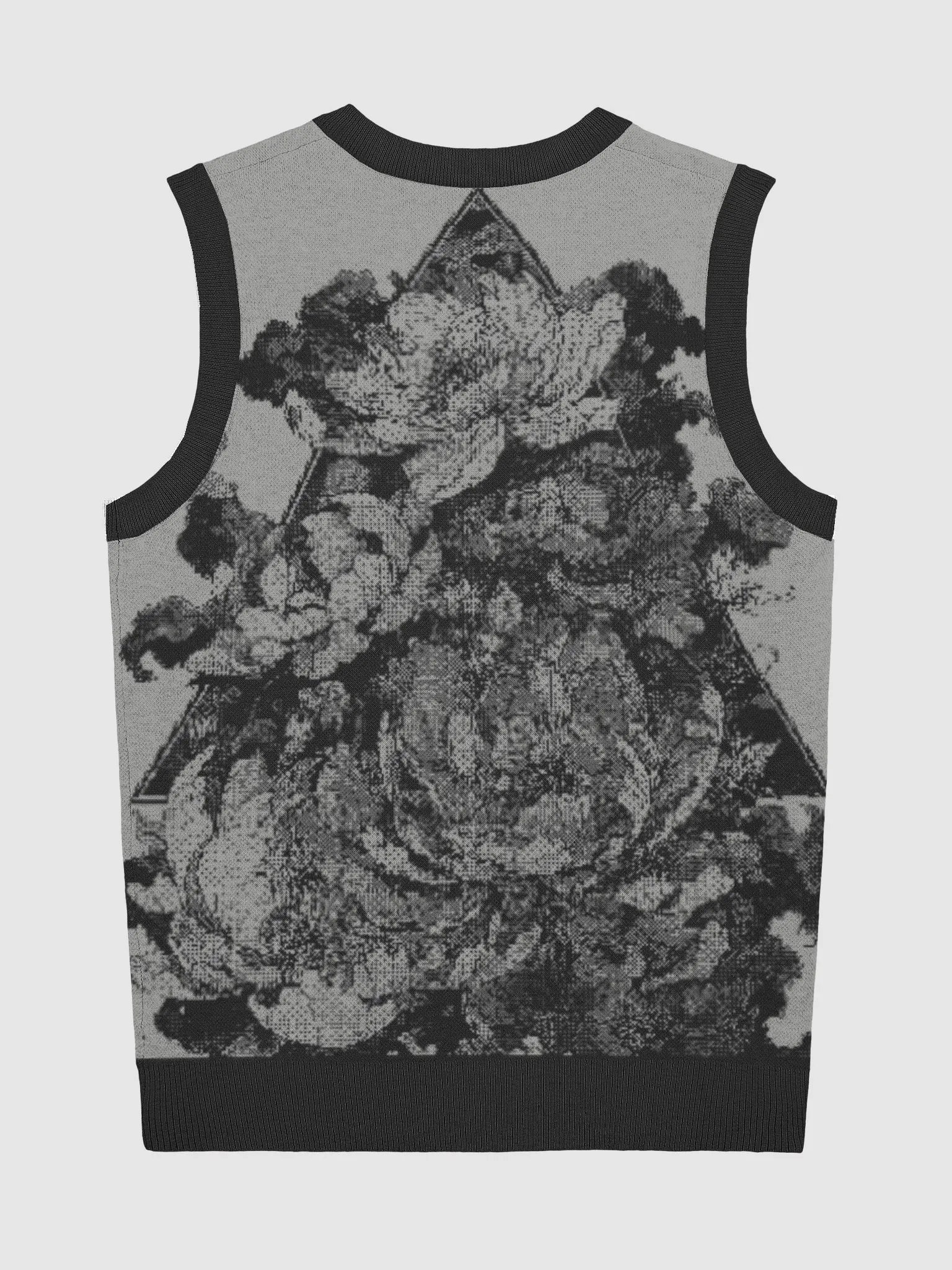Floral Bliss Knitted V-Neck Vest product image (8)