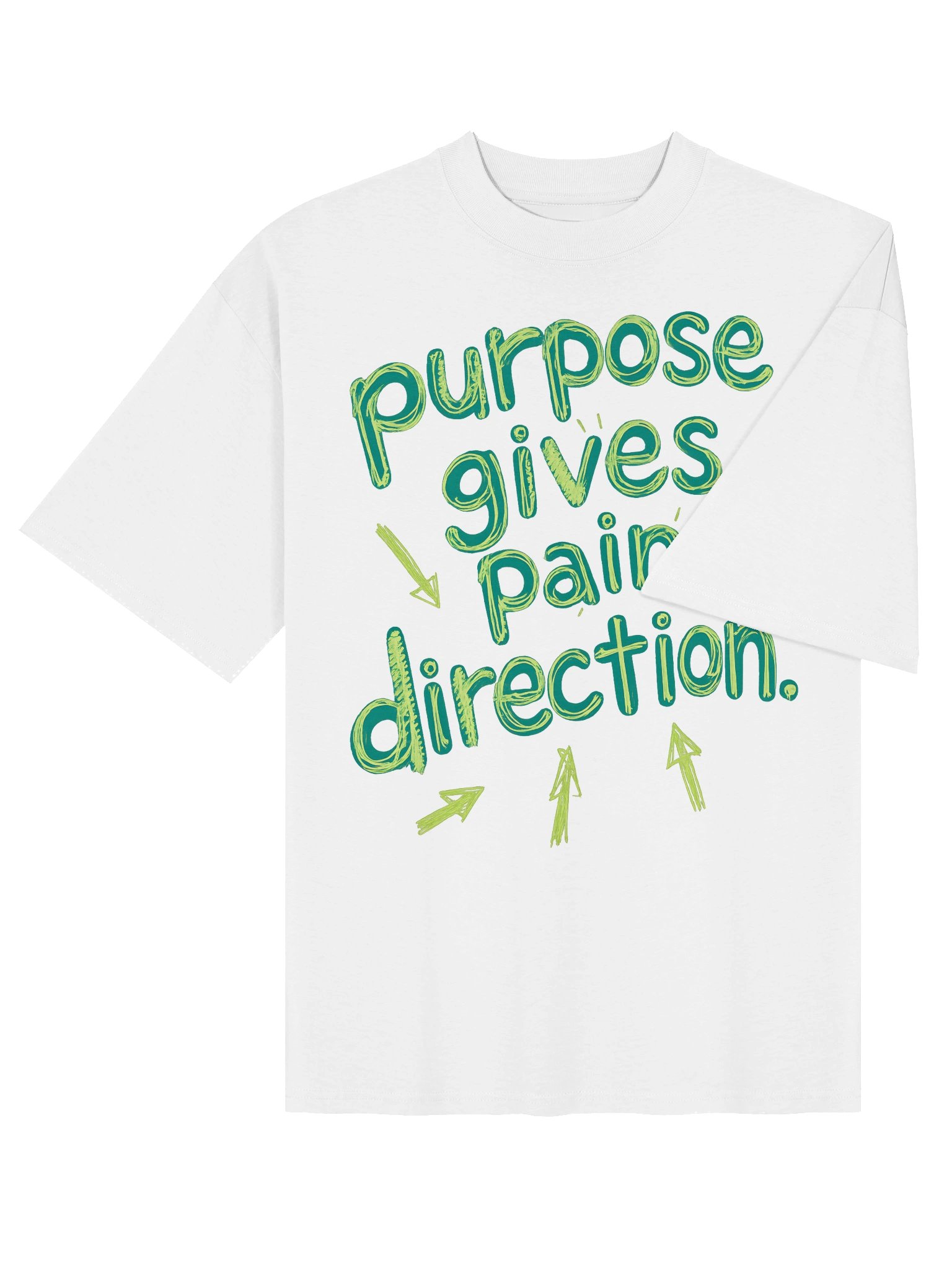 Purpose gives pain direction tee product image (8)