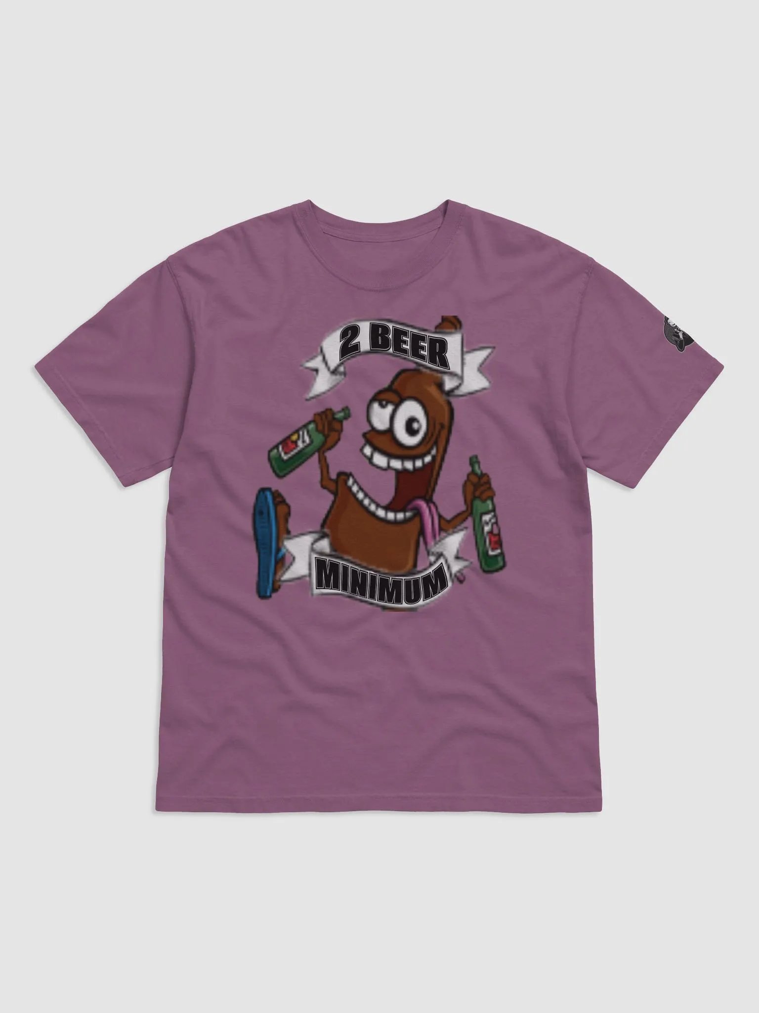 2 beer minimum big logo t shirt product image (1)