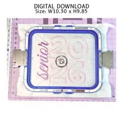 Senior 2026 Applique Embroidery Design product image (2)
