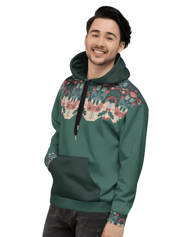 Retro Console Gamer Hoodie – Christmas Folkart Edition product image (6)