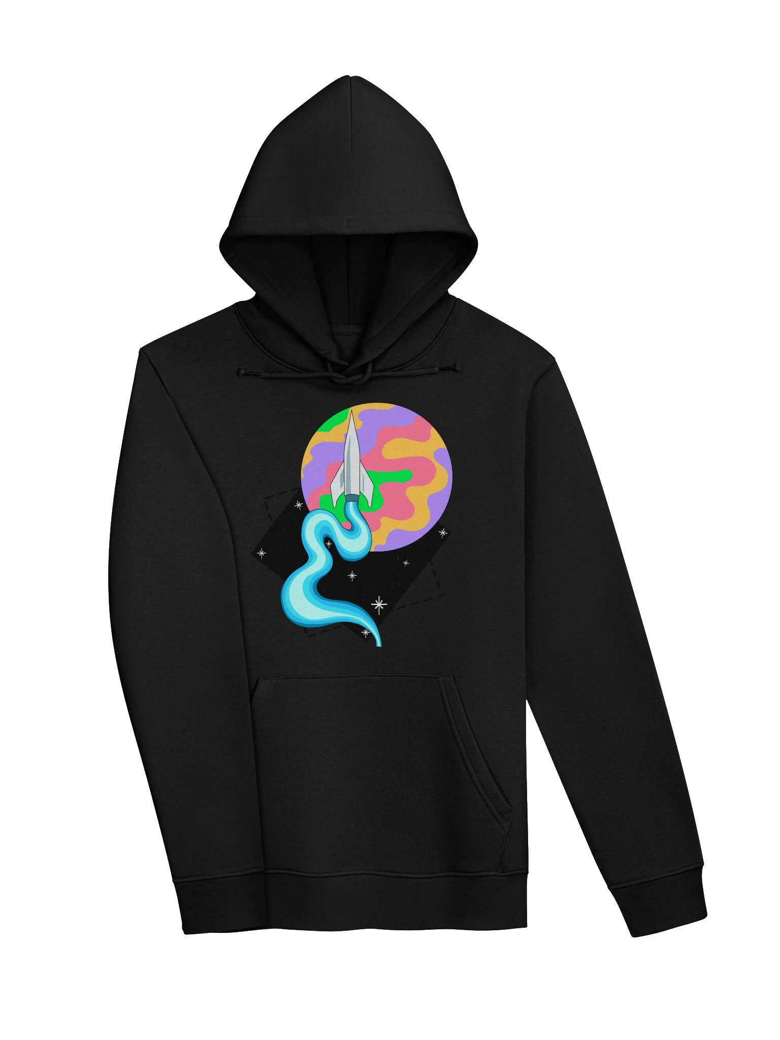 Retro Rocket - Hoodie product image (3)