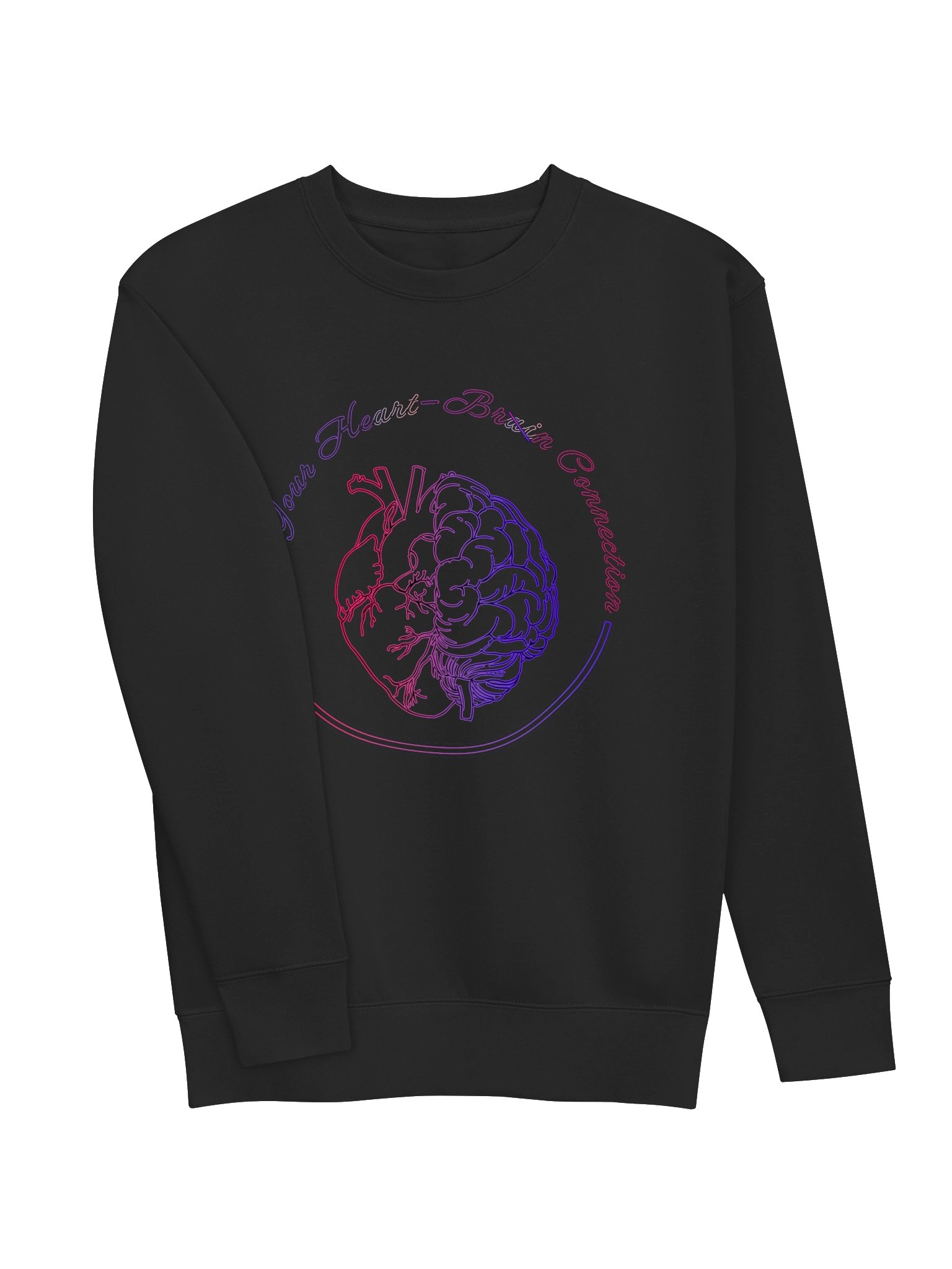 Anti-AI “Heart-Brain Connection” Sweatshirt product image (5)