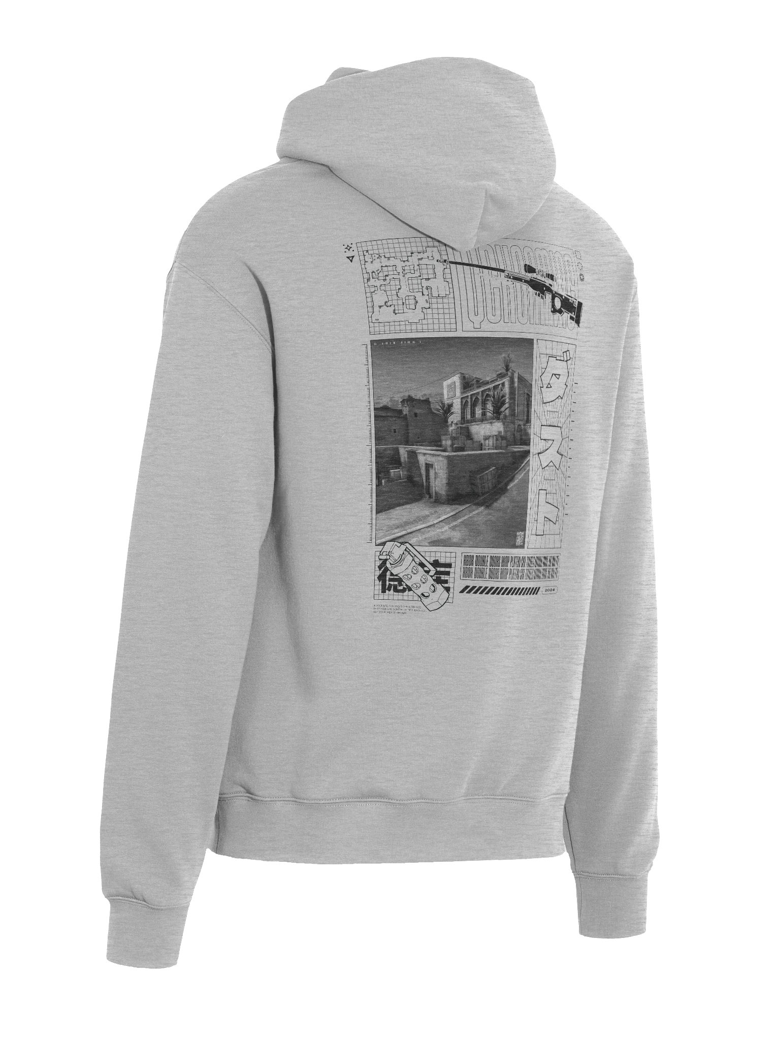 QCK x Dust 2 Hoodie - Grey product image (6)